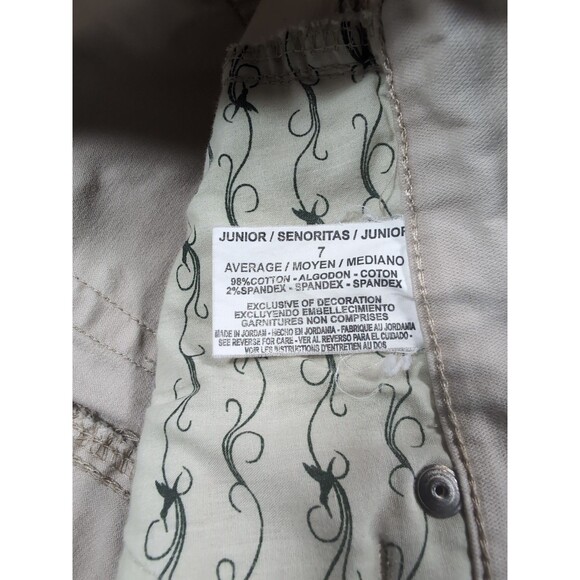 Grane Jeans Beige Juniors Womens Size 7 Low Rise Bootcut - Picture 12 of 16